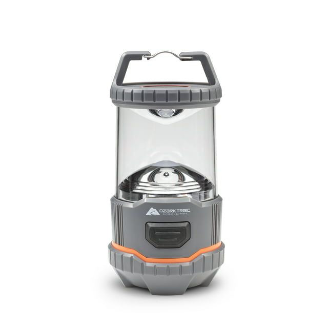 Ozark Trail 200 Lumen LED Battery Powered Lantern, 4 AA Batteries, IPX4 Weather & Drop Resistant