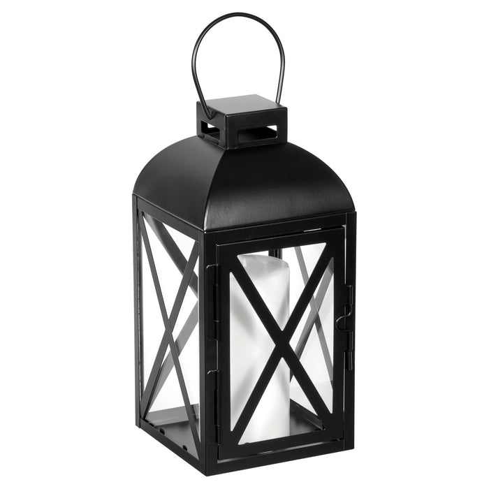 Mainstays Medium Black Metal Candle Holder Lantern