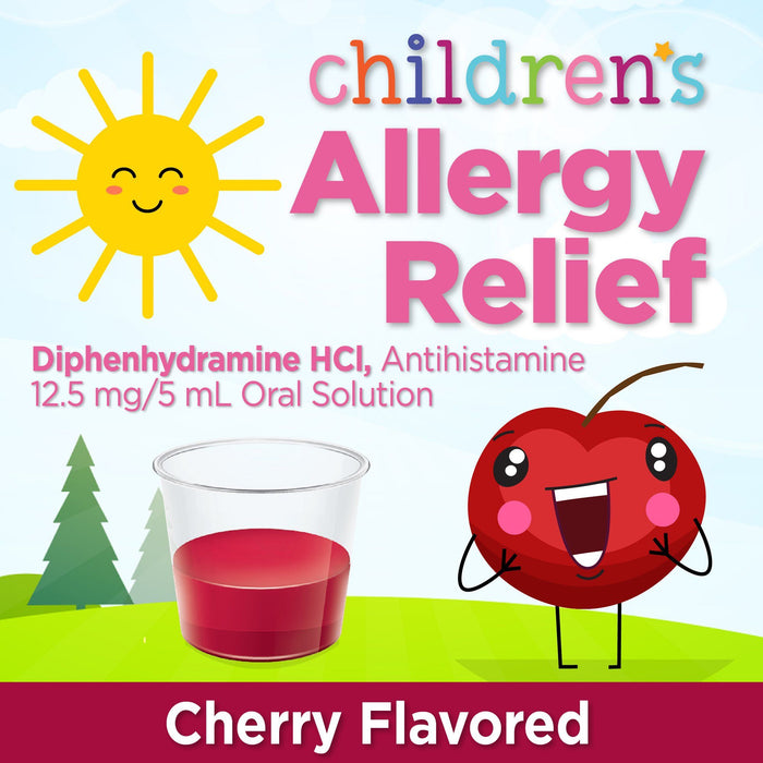 Equate Children's Allergy Relief; Cherry Flavor Liquid; 4 fl oz