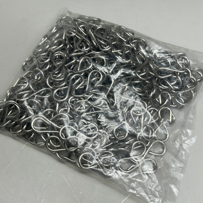 (1 Bag, 300 PCS) Heavy-Duty Stainless Steel S-Hooks For Swings,Hammocks, Tent Setting ETC 2" Overall Length
