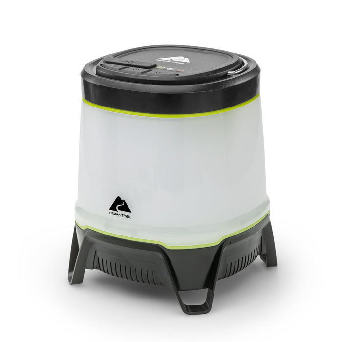 Ozark Trail 750 Lumen Hybrid Power LED Camping Lantern, Built-in Rechargeable & 3D Batteries