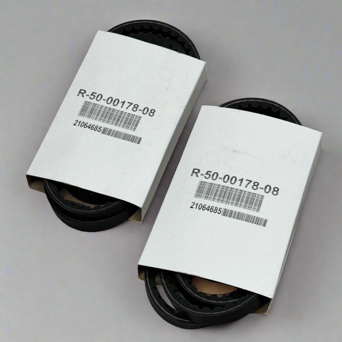 (2 PACK) Cogged V-Belt Sz 7.5" L x 5" W, Black R-50-00178-08