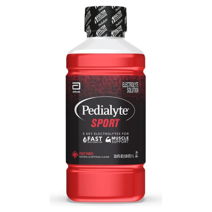 Pedialyte Sport Electrolyte Solution - Fruit Punch - 33.8 Fl Oz