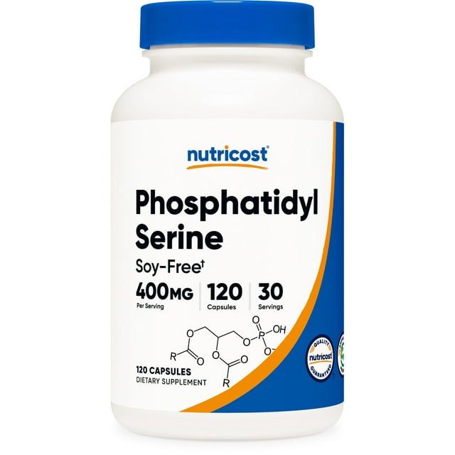 Nutricost Phosphatidylserine 400mg, 120 Capsules - 30 Servings, Non-GMO & Gluten Free Supplement