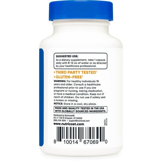 Nutricost Tudca 500mg, 30 Capsules (Tauroursodeoxycholic Acid) - Gluten Free, Non-GMO Supplement