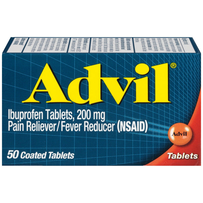 Advil Pain and Headache Reliever Ibuprofen Tablets; 200 mg; 50 Count