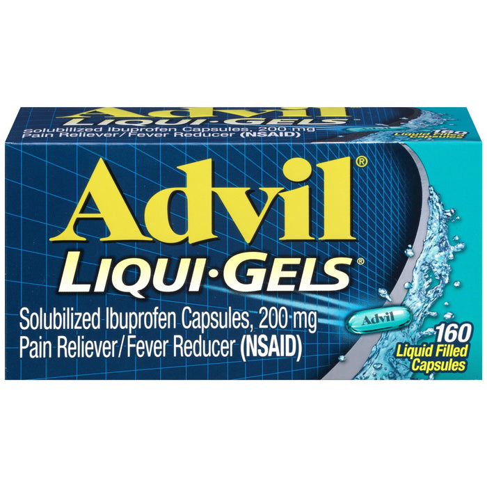 Advil Liqui-Gels Pain and Headache Reliever Ibuprofen Capsules; 200 mg; 160 Count