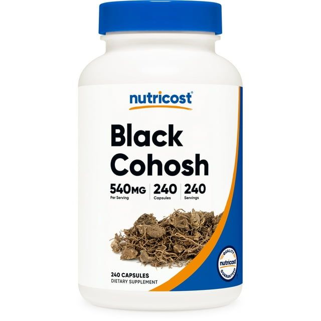 Nutricost Black Cohosh 540mg, 240 Capsules - Non-GMO, Gluten Free Supplement