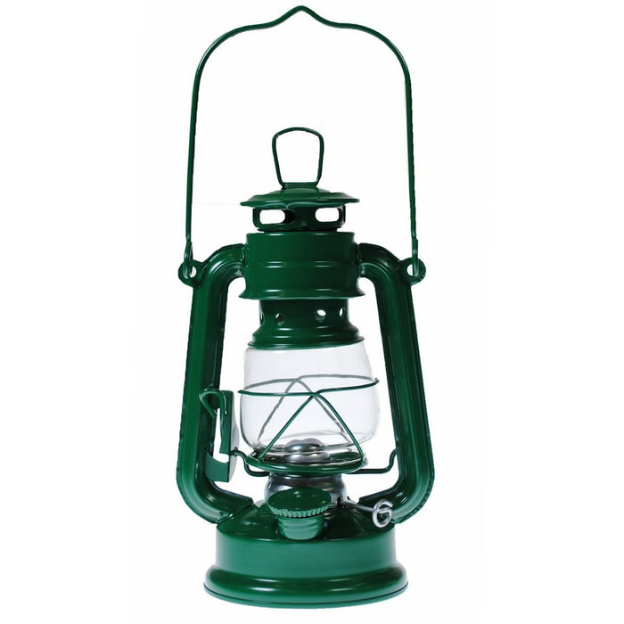 Lot of 4 - Hurricane Kerosene Oil Lantern Emergency Hanging Light Lamp - Green - 8 Inch