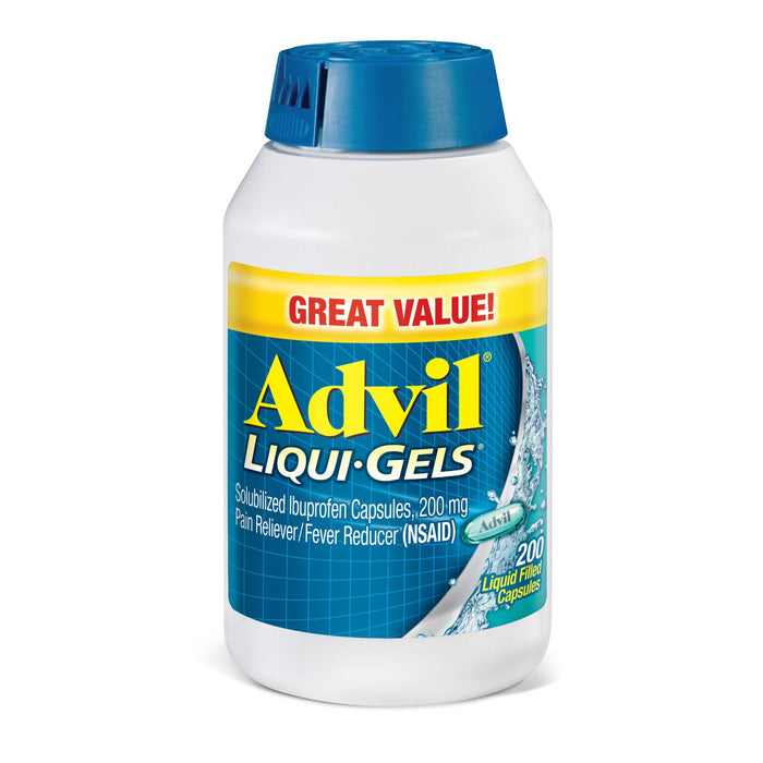 Advil Liqui-Gels Pain and Headache Reliever Ibuprofen Capsules; 200 mg; 200 Count