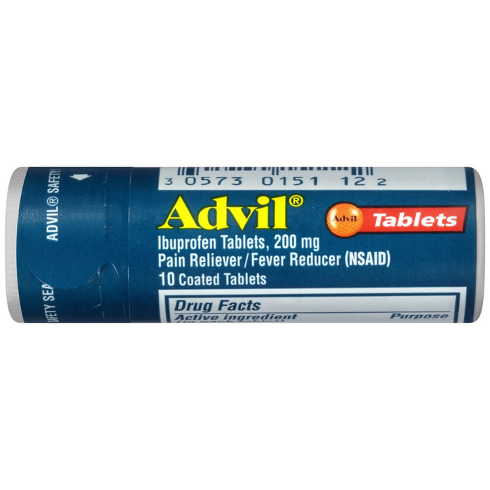 Advil Pain and Headache Reliever Ibuprofen Tablets; 200 mg; 10 Count