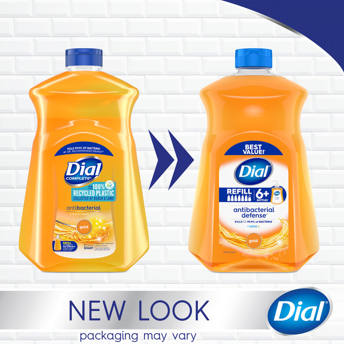 Dial Antibacterial Liquid Hand Soap Refill, Gold, 52 fl oz