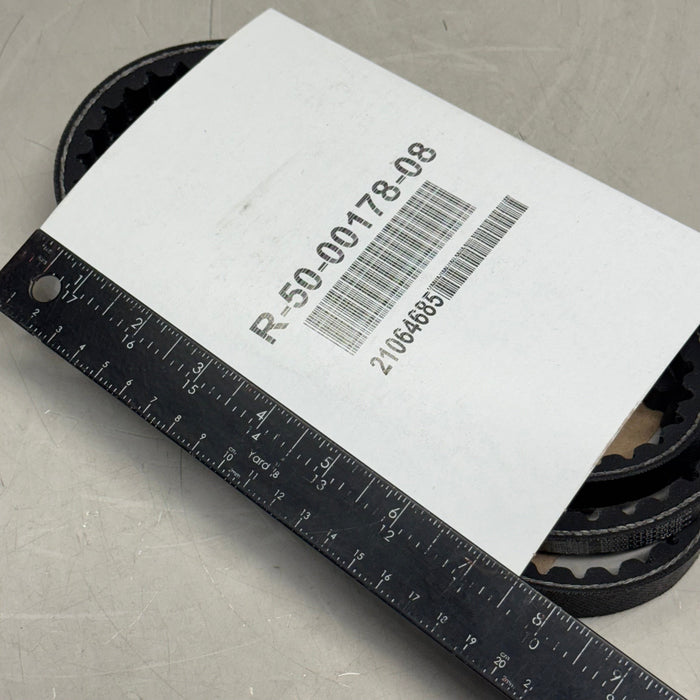 (2 PACK) Cogged V-Belt Sz 7.5" L x 5" W, Black R-50-00178-08