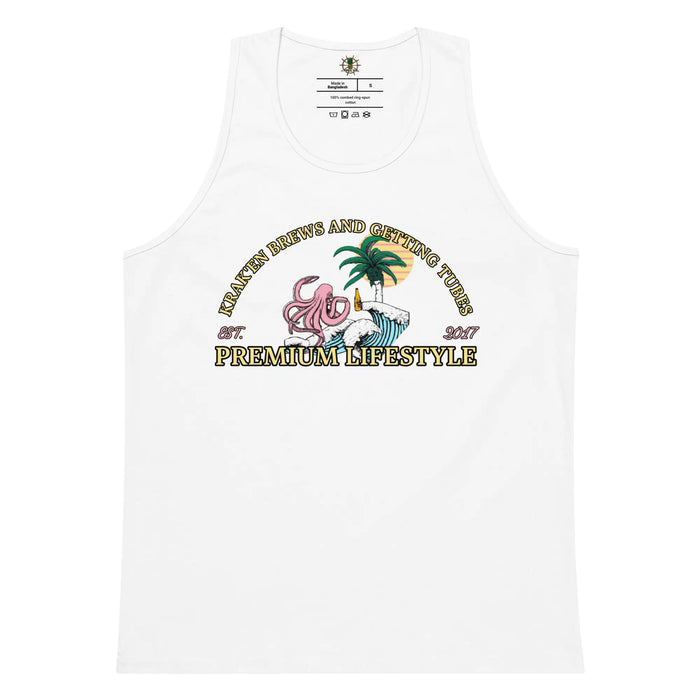 Men’s Premium Krak'en Brews and Getting Tubes Tank Top