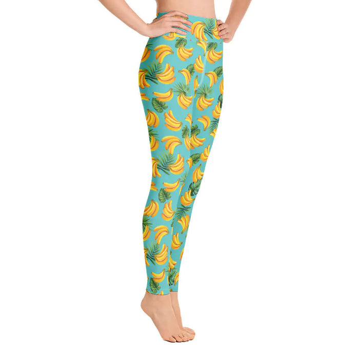 Women's Tropical Banana Mania Yoga Leggings