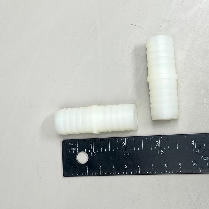 (10 Pack) Barb Nylon Splicer Fittings 1"x1" White