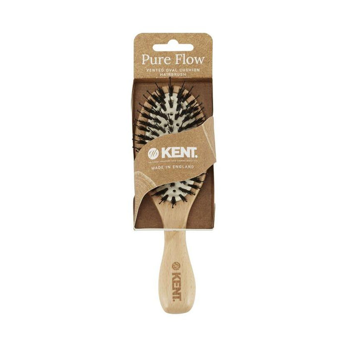 Kent Pure flow Vented Oval Cushion Hairbrush LPF1 - 5 Oz