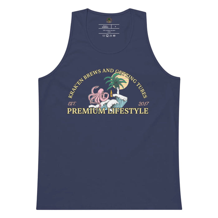 Men’s Premium Krak'en Brews and Getting Tubes Tank Top