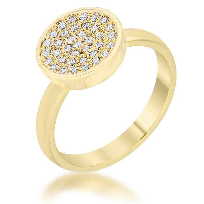 0.2ct CZ Pave Circle Ring
