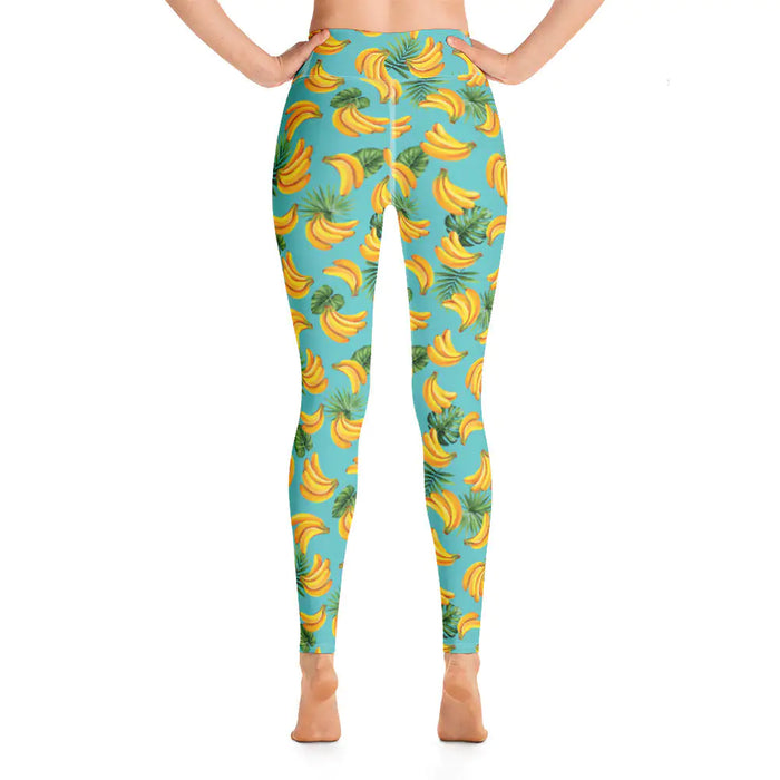 Women's Tropical Banana Mania Yoga Leggings