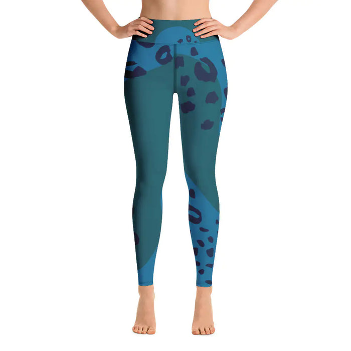 Women's Tropical Leopard Shark Yoga Leggings