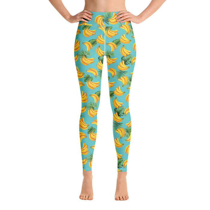 Women's Tropical Banana Mania Yoga Leggings