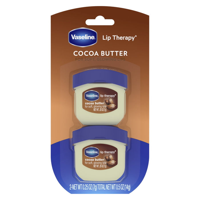 Vaseline, Lip Therapy, Cocoa Butter, 2 Pack, 0.25 oz Pack of 2