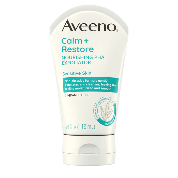 Aveeno Calm + Restore Nourishing PHA Facial Exfoliator 4 Oz.