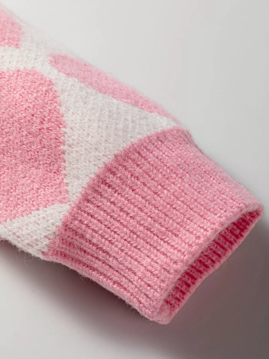 Valentine Heart Round Neck Sweater