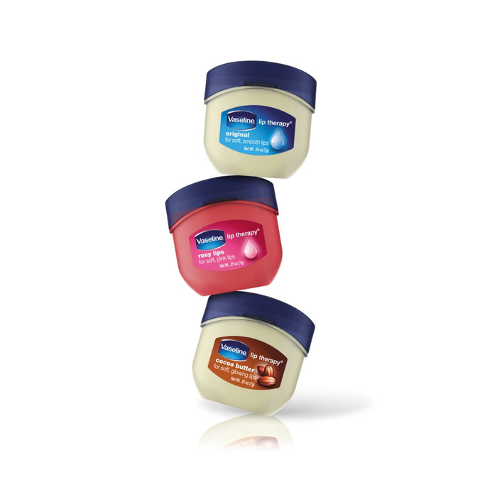 Vaseline Lip Therapy Rosy Lip Balm Mini, 0.25 oz, (Pack of 2)