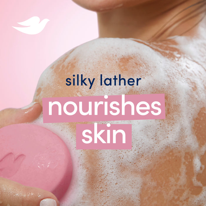 Dove Beauty Bar Women's Bath Soap Gentle Pink Rosa Moisturizing All Skin, 3.75 oz 4 Bars