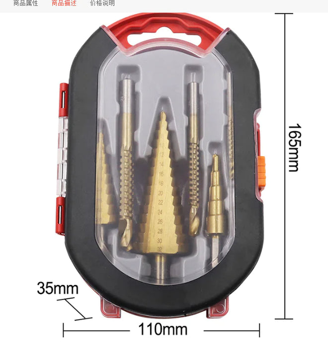 Step Drill Groove Saw Set (6 Pieces)