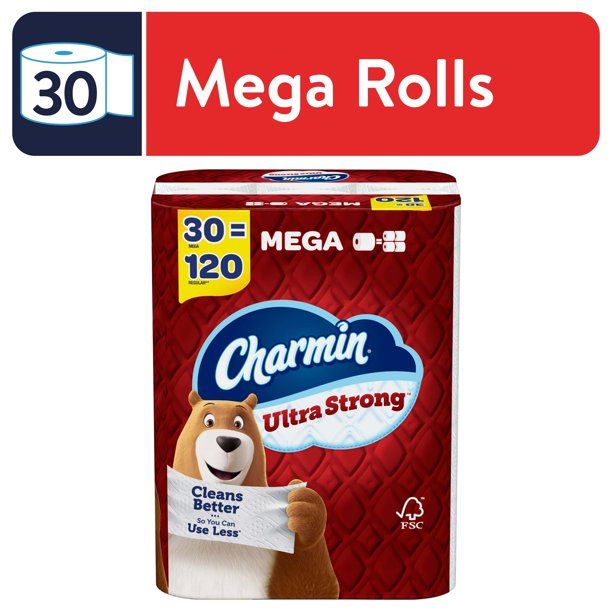 Charmin Ultra Strong Toilet Paper, 30 Mega Roll