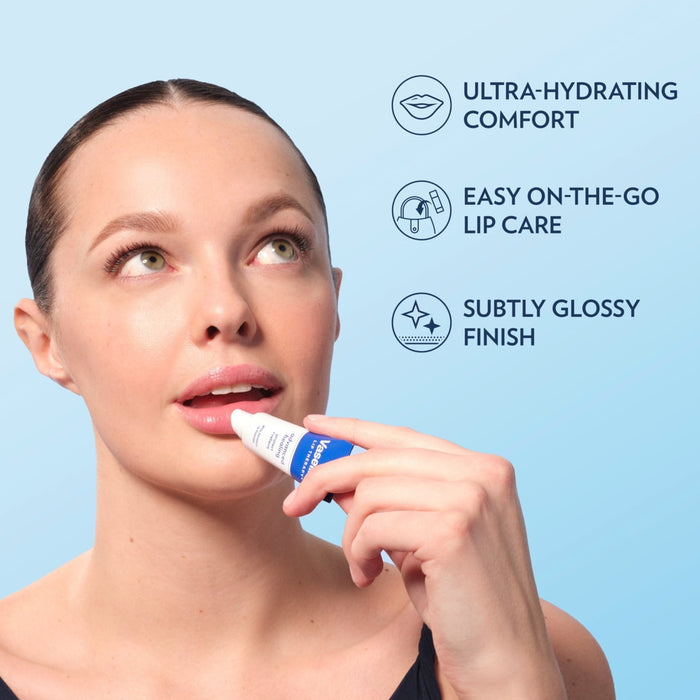 Vaseline Lip Therapy Lip Balm Tube For Healthier Looking Lips Advanced Healing Moisturizer For Dry Lips, 0.35 oz