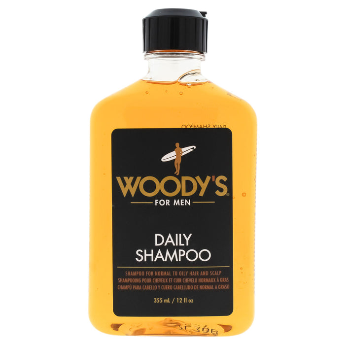 Daily Shampoo by Woodys for Men - 12 oz Shampoo