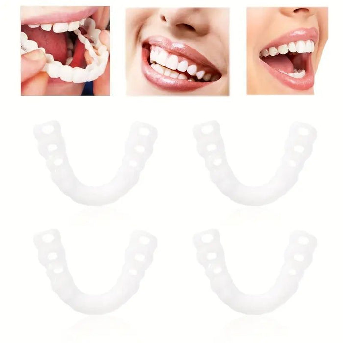 "Invisible Teeth Aligners - Soft Silicone Orthodontic Mouthguards with Storage Case"