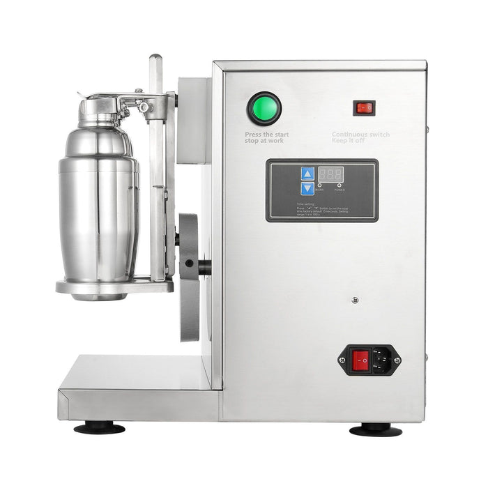 VEVOR Milkshake Maker Machine, 120W Commercial Milk Tea Shaker Machine, Double Head Milk Shake Mixer Machine, 0-180s Adjustable Milkshake Blender, with 750 ml Stainless Steel Cup, for Milk Tea Store