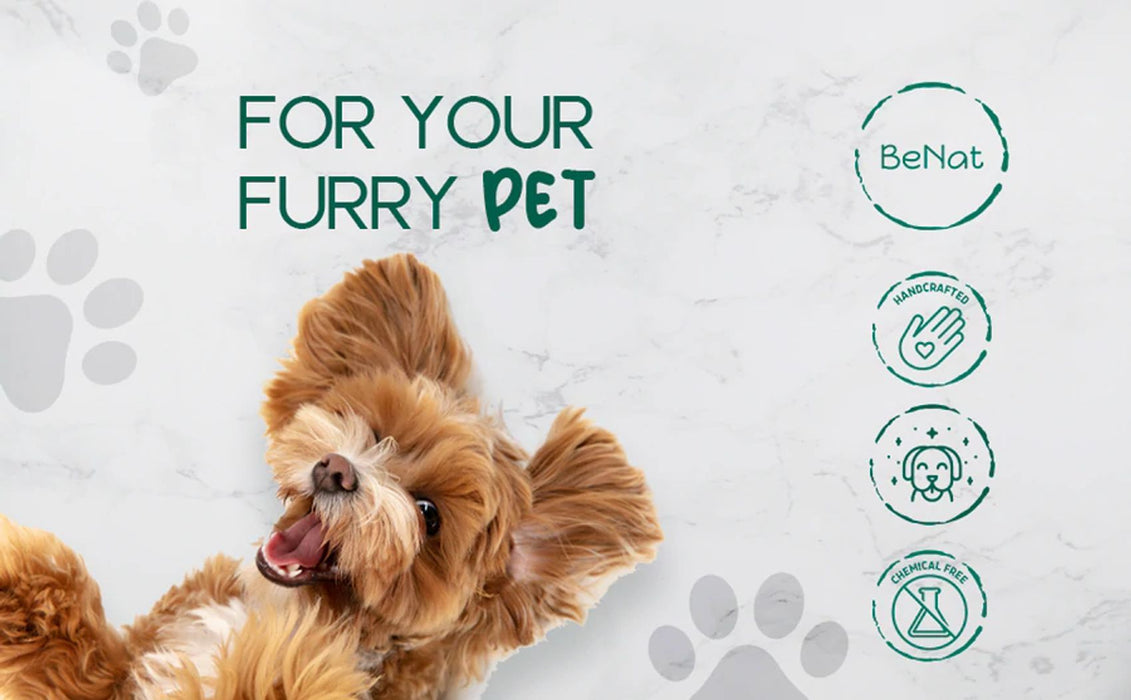 BeNat Pets. 3-Pack Pet Grooming Bundle. Pet Soap Bar + Pet Balm + Bath Towel