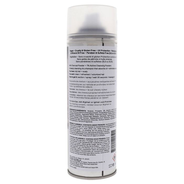 First Class Charcoal Detox Dry Shampoo by IGK for Unisex - 6.3 oz Dry Shampo