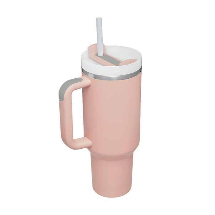 1200ml Stainless Steel Mug Coffee Cup Thermal Travel Car Auto Mugs T hermos 40 Oz Tumbler with Handle Straw Cup Drinkware New In