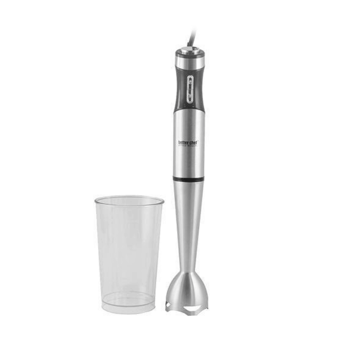 Better Chef 260W Variable Speed Stainless Steel Immersion Blender with Cup