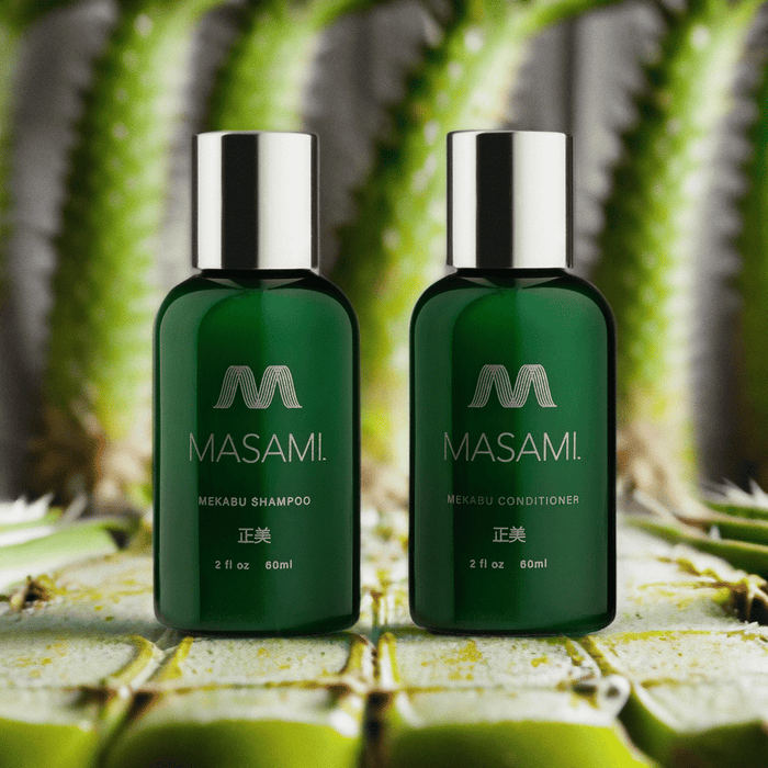 MASAMI Mekabu Hydrating Travel Shampoo & Conditioner
