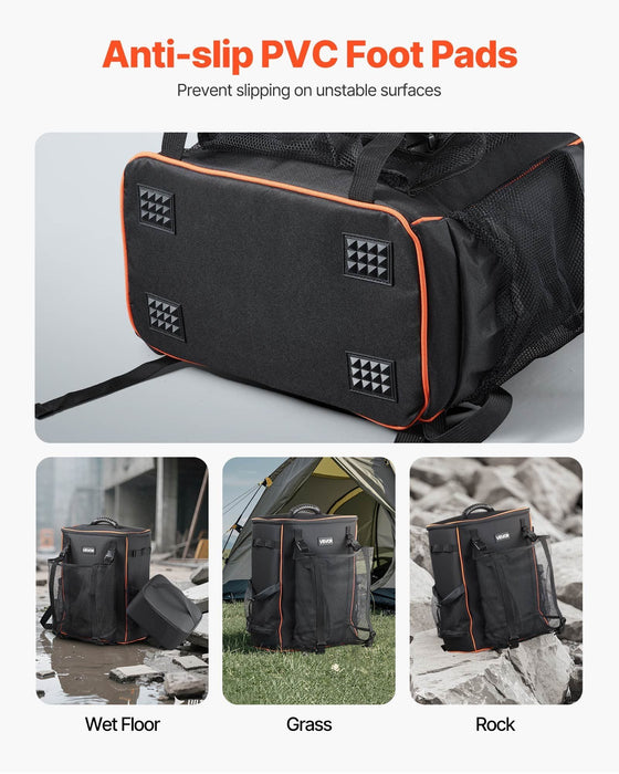 35.6L Welding Backpack 600D Polyester Welder Backpack for Tools and Helmet