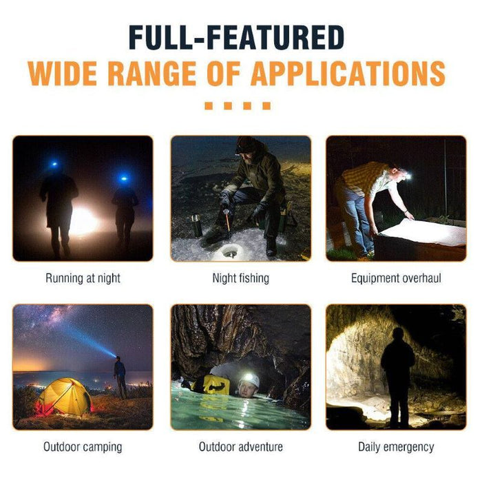 Rechargeable LED Headlamp for Camping Cycling Hiking Hunting