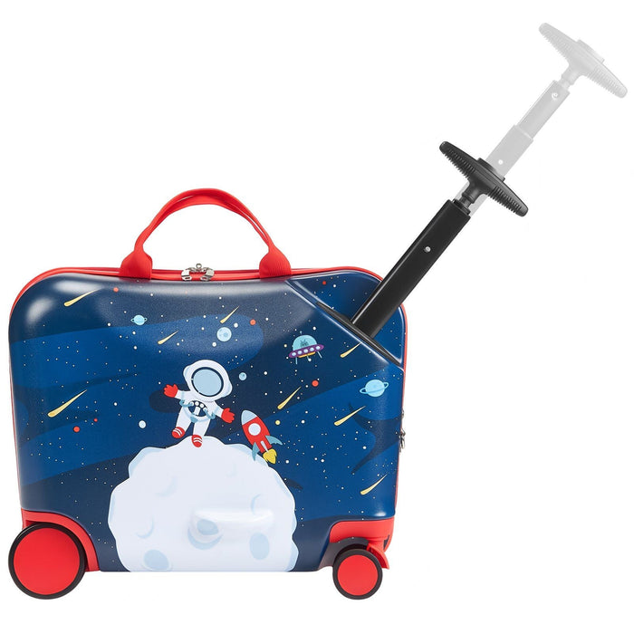 Ride-on Luggage 18-inch Lightweight Kids Scooter Suitcase with Wheels