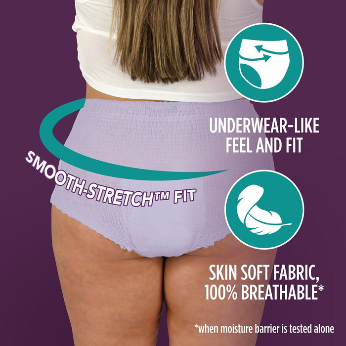 (4 pack) Women's Overnight Incontinence & Postpartum Underwear, XL , Ultimate Absorbency (16 Count)