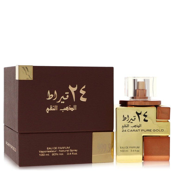 Lattafa 24 Carat Pure Gold by Lattafa Eau De Parfum Spray (Unisex)