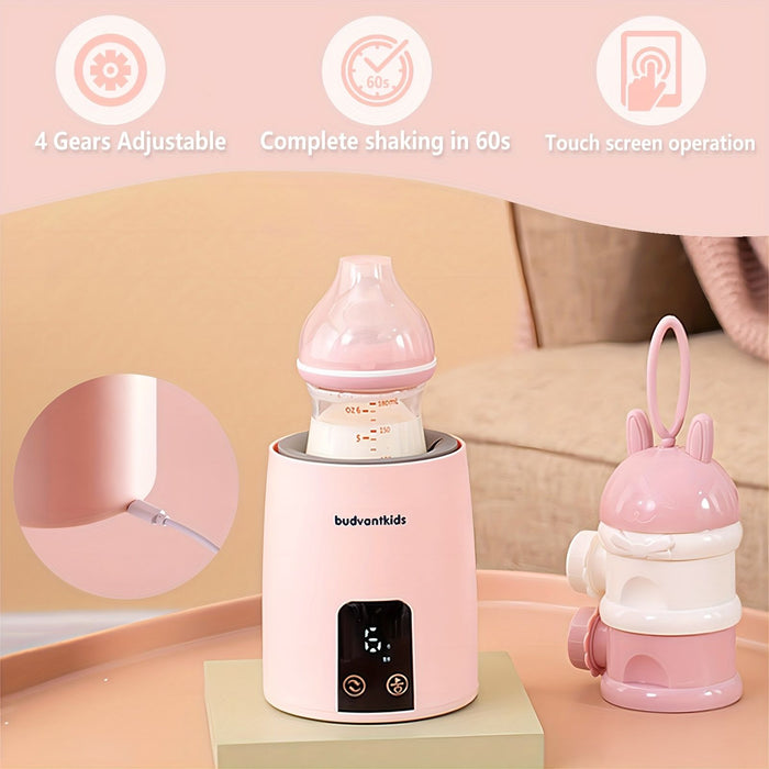 Baby Bottle Shaker ; Baby Formula Mixer; Automatic Milk Blender Mixer For Breastmilk And Formula; One-Button Operation; USB Charging