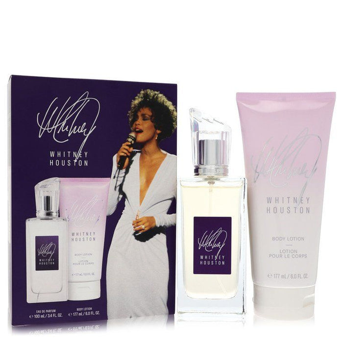 Whitney Houston by Whitney Houston Gift Set - 3.4 oz Eau De Parfum Spray + 6 oz Body Lotion