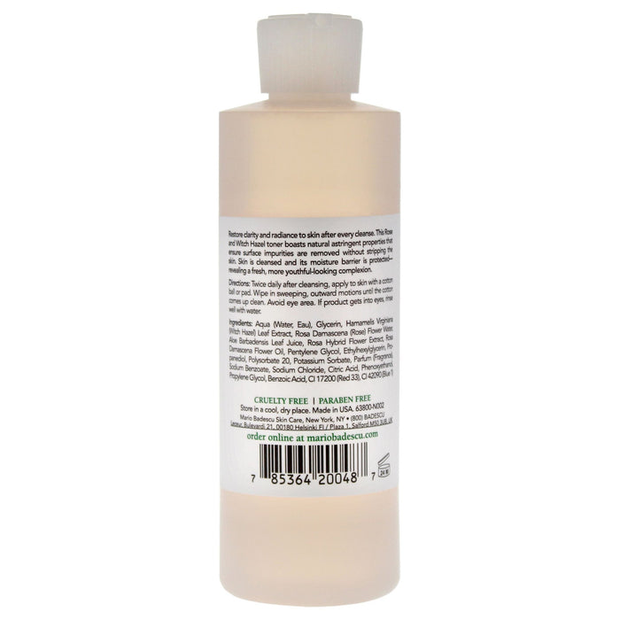 Witch Hazel and Rosewater Toner by Mario Badescu for Women - 8 oz Toner